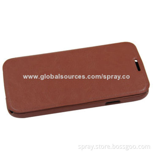 PU Leather Flip Case Cover for Samsung Galaxy S4, PC Holder Inside